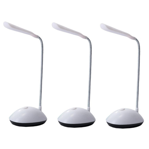 DOITOOL 3pcs Foldable Table lamp Reading Lamps for Bed Desk lamp White LED Reading Light Hanging lamp Desk Lamps for Home Office Reading Table Lamp Desk Night Lamp Tabletop Light