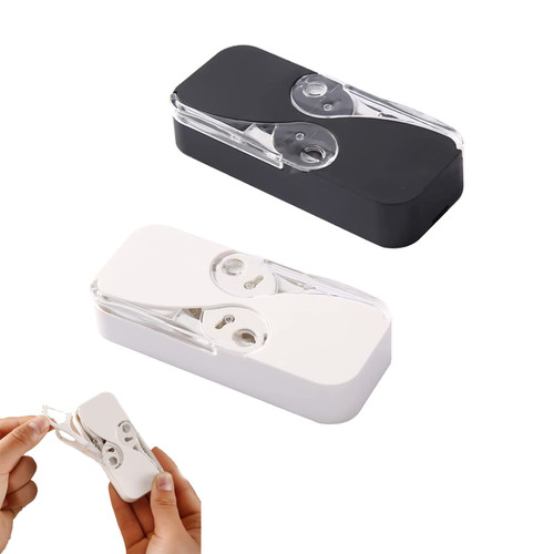 Dental Floss Portable Case Dental Floss Dispenser, Portable Floss Dispenser, Dental Floss Portable Cases Automatic Floss Organizer for Family Hotel Travel (B)