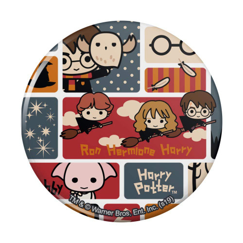 Harry Potter Cute Chibi Pattern Compact Pocket Purse Hand Cosmetic Makeup Mirror