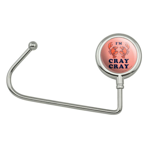 GRAPHICS & MORE I'm Cray Cray Crazy Crayfish Funny Humor Purse Bag Hanger Holder Hook