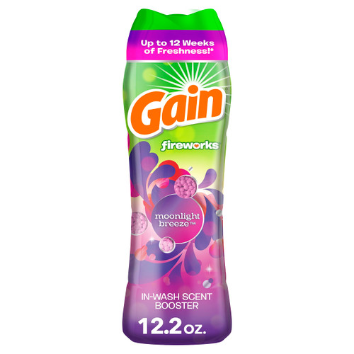 Gain Fireworks In-Wash Scent Booster Beads, Moonlight Breeze, 12.2 oz Gain Fireworks In-Wash Scent Booster Beads, Moonlight Breeze, 12.2 oz
