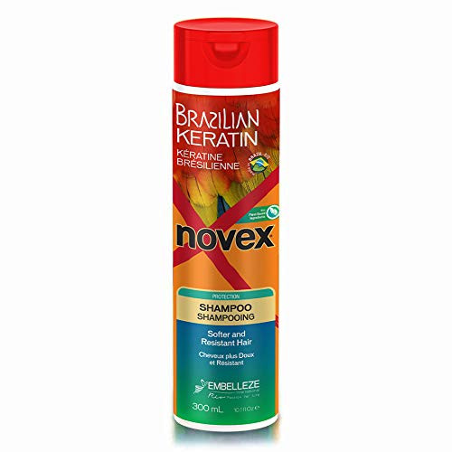 Novex Brazilian Keratin Shampoo 10 oz - Reconstructive Keratin, Frizz control & Damage Repair Novex Brazilian Keratin Shampoo 10 oz - Reconstructive Keratin, Frizz control & Damage Repair