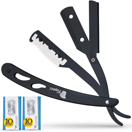 Fagaci Premium Quality Barber Straight Razor for Men - Perfectly Balanced Straight Edge Razor for Men, Durable Barber Razor for Men | Rust Proof Straight Blade Razor for Men, Navajas Para Barbero