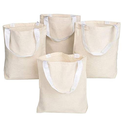 Rhode Island Novelty 8.75" Canvas Tote Bags | Set of 12