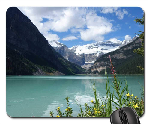 Mouse Pad - Lake Louise Canada Banff Lake Mountains Nature