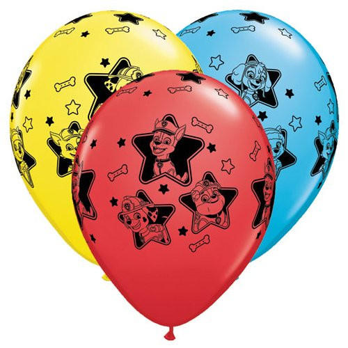 Qualatex Latex Balloons 48601-Q Paw Patrol Pups, 11&quot, Multicolor