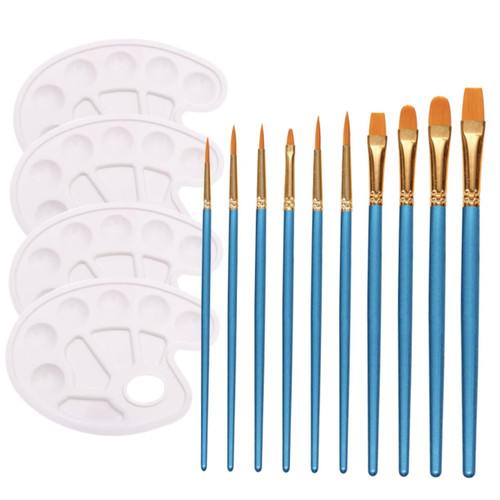 TEHAUX 10pcs Paints Drawing Brushes Acrylic Paint Brushes for Acrylic Painting Acrylic Brush Drawing Pen Kids Kits Watercolor Paint Kids Suit Paint Brushes for Kids Bamboo Paint Pen Child