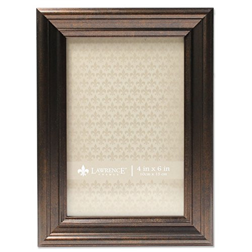 Lawrence Frames 4x6 Classic Detailed Oil Rubbed Bronze Picture Frame