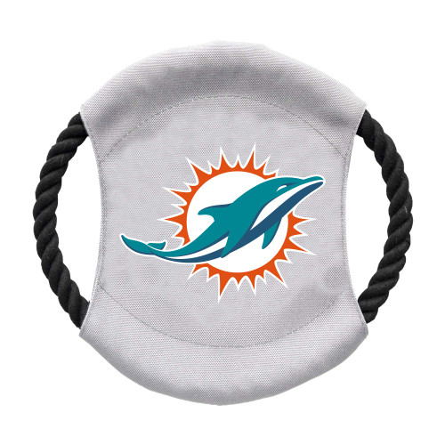 Littlearth Unisex-Adult NFL Miami Dolphins Flying Disc Pet Toy, Team Color, One Size, 320158-DOLP