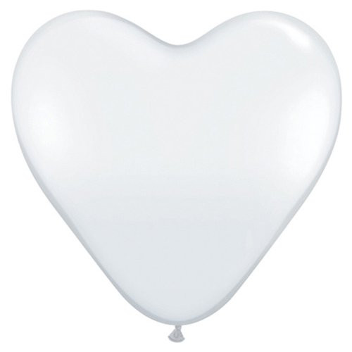 Qualatex Latex Balloons 44522-Q Hearts - Diamond Clear, 36",