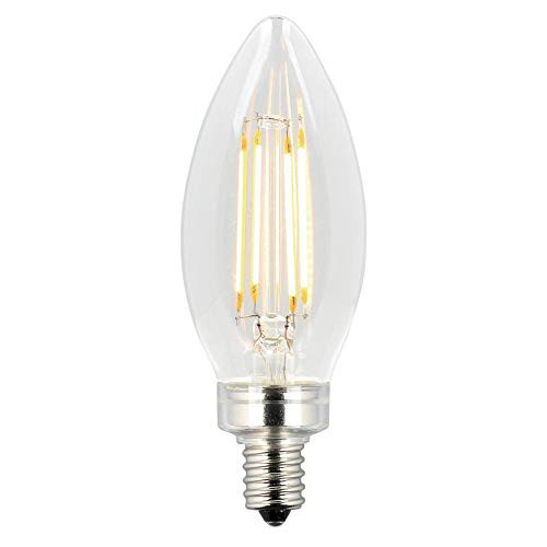 Westinghouse Lighting 5062100 4.5 (60-Watt Equivalent) B11 Dimmable Clear Filament Energy Star Candelabra Base LED Light Bulb,