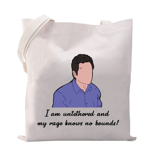 VAMSII I am Untethered and My Rage Knows No Bounds Dennis Quote Tote Bag IASIP Merchandise TV Show Inspired Gifts (Tote Bag)