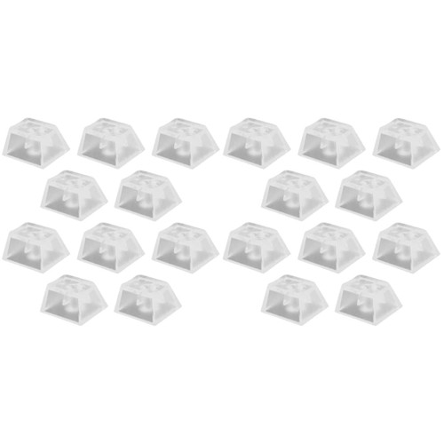 SOLUSTRE 20 Pcs Transparent Keycap Clear Keycap Esc Keycaps Custom Keyboard Caps Personalized Esc Keycaps Keycap Backlit Profile Keycaps DIY Keycaps Cool Keycaps Mechanical Abs Customize