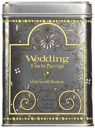 Harney & Sons Caffeinated Wedding White Tea With Rosebuds and Petals Tin 20 Sachets