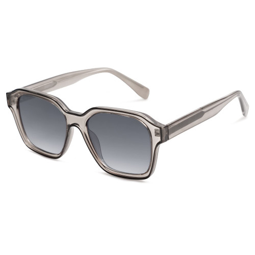 SOJOS Classic Square Sunglasses for Men Women Retro Trendy Shades UV400 Protection SJ2263 with Transparen Grey Frame/Grey Lens SOJOS Classic Square Sunglasses for Men Women Retro Trendy Shades UV400 Protection SJ2263 with Transparen Grey Frame/Grey Lens