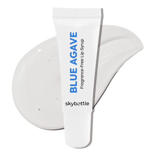 Skybottle Unscented Blue Agave Lip Balm Syrup, Highly Moisturizing Lip Gloss, Vegan Certified, Jojoba Oil, Soothes and Hydrates, Nourishing Lip Treatment, 0.3 Fl. Oz