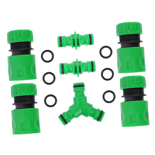 FONDOTIN 7pcs Plastic Water Fittings Hose Connectors Sprinklers and Spray Nozzles Hose Adapter Quick Connect Hose Garden Washer Hoses Irrigation Pipe Fitting Suite Valve Environmental Abs