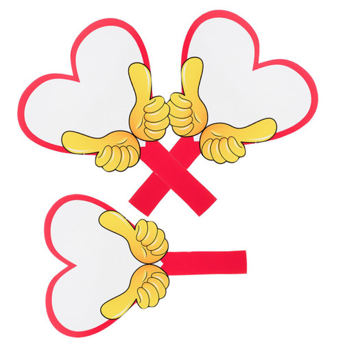 STOBOK 3pcs Rewritable Scoreboard Auction Paddles Auctions Paddles Judges Scoreboard Hand Held White Board Dry Erase Paddles Dry Erase Signs Whiteboard Hand Board Foam Hand Rub Kt Student