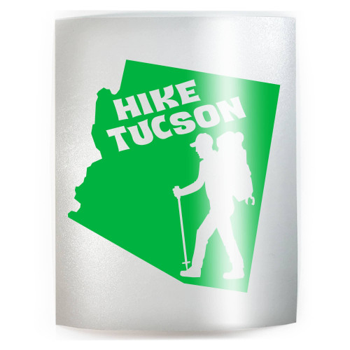 HIKE TUCSON Arizona Hiker - PICK COLOR & SIZE - Hiking Vinyl Decal Sticker F