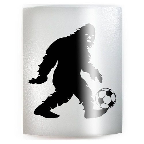 BIGFOOT SOCCER BALL Funny Sasquatch - PICK COLOR & SIZE - Vinyl Decal Sticker B