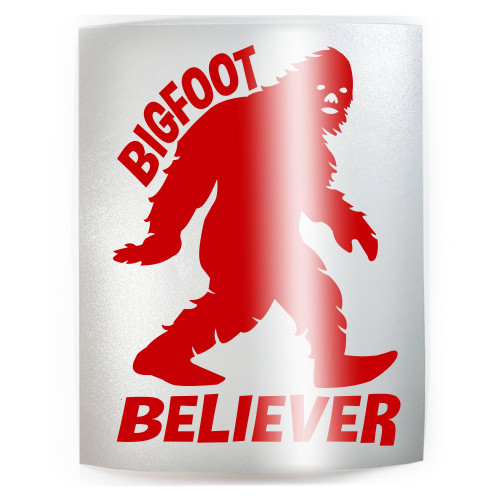 BIGFOOT BELIEVER Sasquatch - PICK COLOR & SIZE - Vinyl Decal Sticker D
