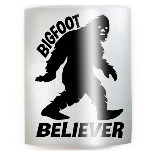 BIGFOOT BELIEVER Sasquatch - PICK COLOR & SIZE - Vinyl Decal Sticker B