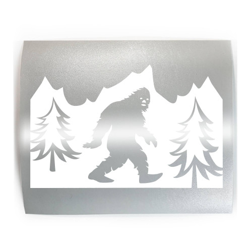 BIGFOOT IN FOREST Sasquatch - PICK COLOR & SIZE - Vinyl Decal Sticker A