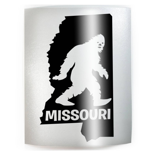 MISSOURI Bigfoot State Sasquatch - PICK COLOR & SIZE - Vinyl Decal Sticker B