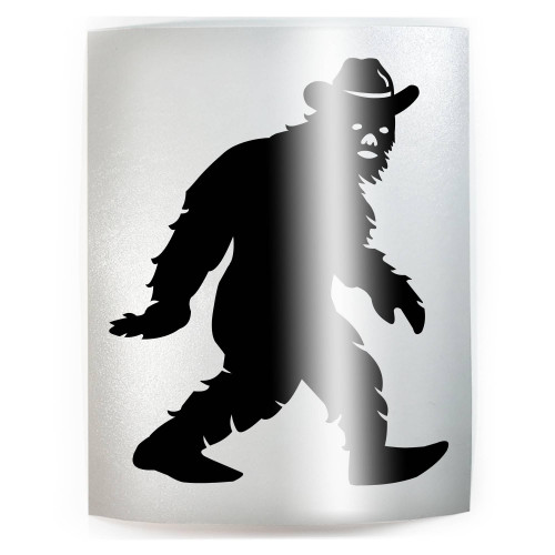 BIGFOOT COWBOY Funny Sasquatch - PICK COLOR & SIZE - Vinyl Decal Sticker B