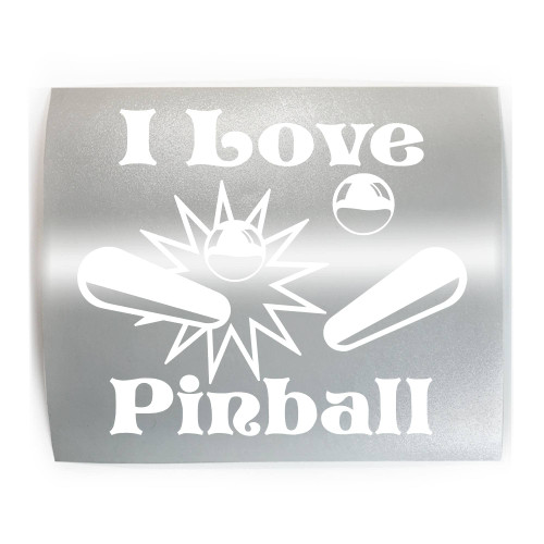 I LOVE PINBALL - PICK COLOR & SIZE - Player Machine Vinyl Decal Sticker A