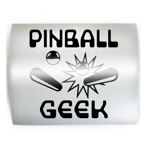 PINBALL GEEK - PICK COLOR & SIZE - Player Machine Vinyl Decal Sticker B