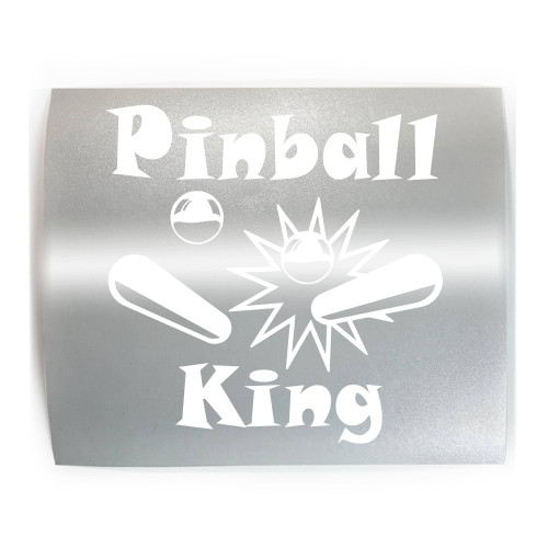 PINBALL KING - PICK COLOR & SIZE - Player Machine Vinyl Decal Sticker A
