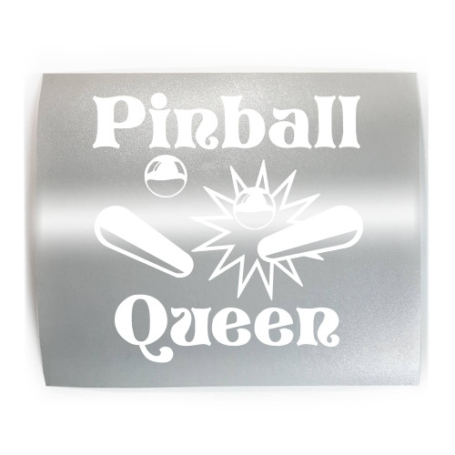 PINBALL QUEEN - PICK COLOR & SIZE - Player Machine Vinyl Decal Sticker A