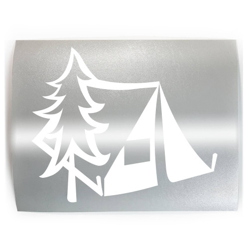 TENT - PICK COLOR & SIZE - Hiker Camping Hiking Backpacking Vinyl Decal Sticker A