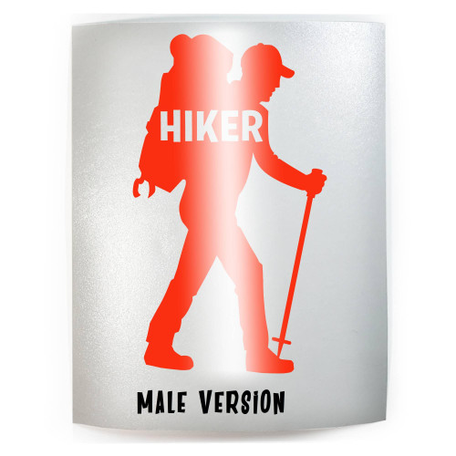 HIKER WORD INSIDE Hiking - PICK COLOR & SIZE - Hiker Thru Finisher Hike Vinyl Decal Sticker K