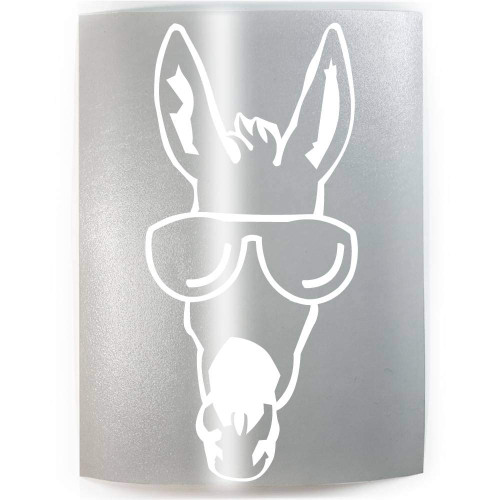 SUNGLASSES DONKEY - PICK COLOR & SIZE - Donkey Burro Mule Mini Vinyl Decal Sticker A