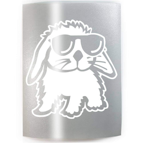 RABBIT SUNGLASSES - PICK COLOR & SIZE - Rabbits Bunny Pet Vinyl Decal Sticker A