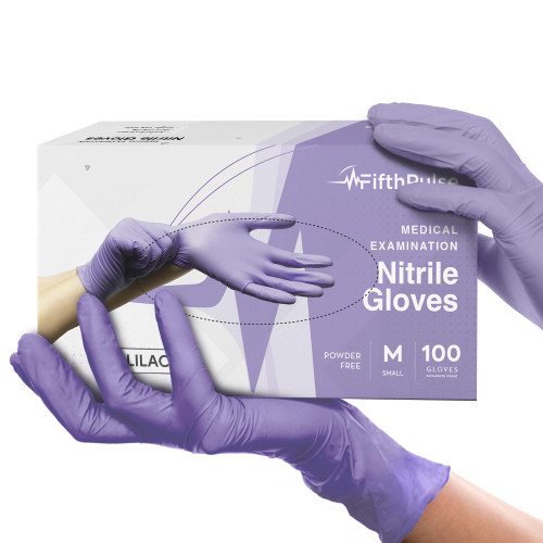 Lilac Nitrile Disposable Gloves - 100 Count - 3 Mil Nitrile Gloves Medium - Powder and Latex Free Rubber Gloves - Surgical Medical Exam Gloves - Food Safe Cooking Gloves Lilac Nitrile Disposable Gloves - 100 Count - 3 Mil Nitrile Gloves Medium - Powder and Latex Free Rubber Gloves - Surgical Medical Exam Gloves - Food Safe Cooking Gloves