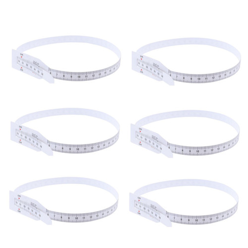 TOPPERFUN 6pcs Pediatric Head Circumference Measuring Tape Circumference Tape Measure Stickers Measure Ruler Body Tape Measure Measuring Tape for Body Suit Toddler Double Sided White Scarf