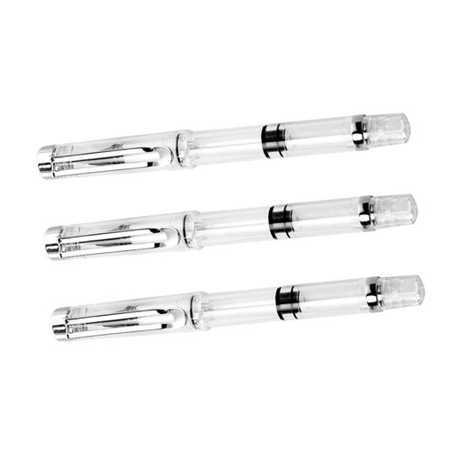 NUOBESTY 3pcs Fountain Pen Brush Refillable Ink Pens Writing Brush Chinese Calligraphy Pens Refillable Brush Pen Ink Drawing Pens Water Brush Pens Filling Plastic Water Soluble Pen Office