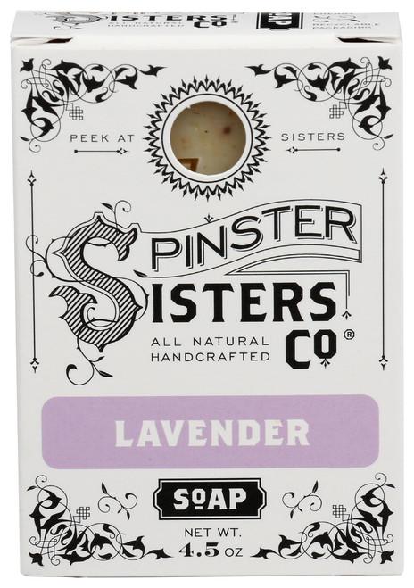 SPINSTER SISTERS CO Lavender Bar Soap, 4.5 OZ