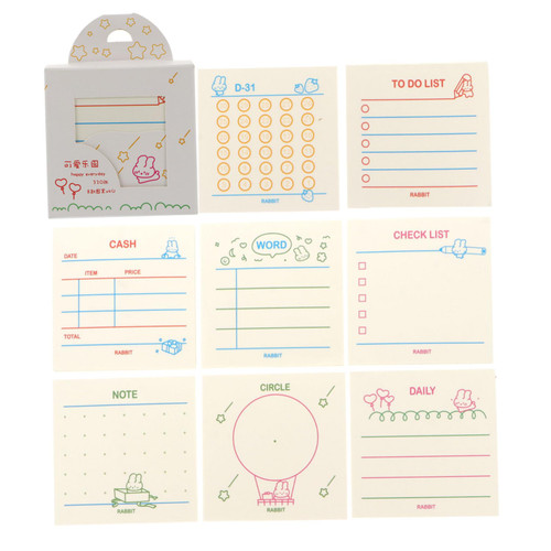 FUNOMOCYA 1 Note Set Sticky Memo Notes Lovely Memo Post Memo Self-Adhesive Note Pads Memo Notepad Self- Pads