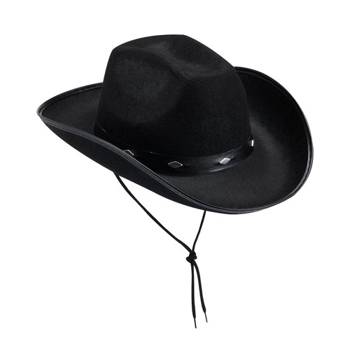 Men & Women's Woven Cowboy Hat Western w/Wide Brim Retro Rodeo Wild Cowboy Hat Unisex Western Cowboy (Black, One Size)