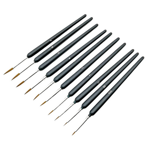 VILLCASE 10pcs Oil Paintbrush Micro Painting Brush Miniature Paint Brushes Kit Artist Paint Brushes Fine Detail Nail Kits Liners Brushes Student Painting Supplies Wooden Watercolor Painting VILLCASE 10pcs Oil Paintbrush Micro Painting Brush Miniature Paint Brushes Kit Artist Paint Brushes Fine Detail Nail Kits Liners Brushes Student Painting Supplies Wooden Watercolor Painting