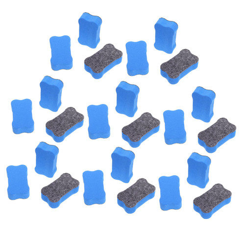 TEHAUX 24pcs Whiteboard Eraser Dry Erase Board Erasers Chalkboard Cleaner Chalkboard Erasers Felt Calendar Blackboard Eraser Chalkboard Wiper Portable Office Eva Felt Cloth Magnet