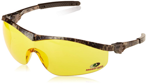 MCR Safety MO114 Mossy Oak Single Lens Glasses with Storm Frame and Amber Lens MCR Safety MO114 Mossy Oak Single Lens Glasses with Storm Frame and Amber Lens