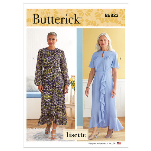 Butterick Misses' Dress, Code B6823 Sewing Pattern Kit, Sizes 6-8-10-12-14, Multicolor Butterick Misses' Dress, Code B6823 Sewing Pattern Kit, Sizes 6-8-10-12-14, Multicolor