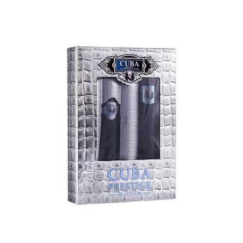 Cuba Prestige Platinum | 2 Piece Gift Set ( 3.0 and 1.17 fl.oz. Eau De Toilette Spray) | Fragrance for Men