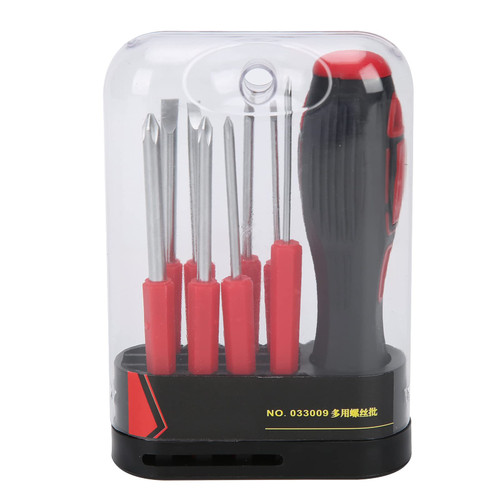 Timpfee Screwdriver Bit Set Screwdriver Combination Set Multi-Function Repair 8-in-1 Hand Tool Kit with Handle