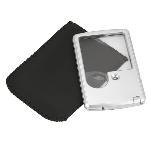 Pocket Magnifying, Pocket Magnifying Glass with LED Light, Pocket Square Magnifier 3X 6X Lens with Leather Case, Magnifying Glass for Reading Pocket Magnifying, Pocket Magnifying Glass with LED Light, Pocket Square Magnifier 3X 6X Lens with Leather Case, Magnifying Glass for Reading